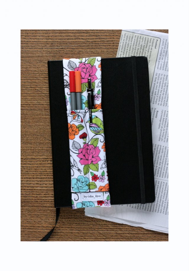 Przybornik na notes, kalendarz - Róże