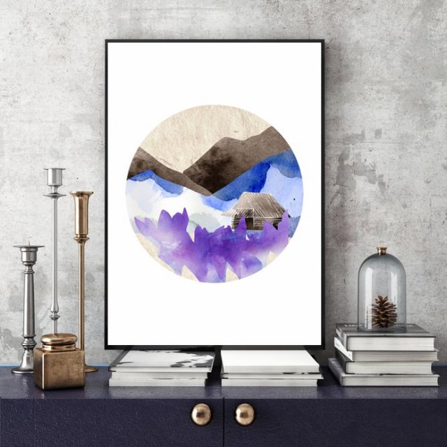 Wiosna w Górach... ilustracja A4