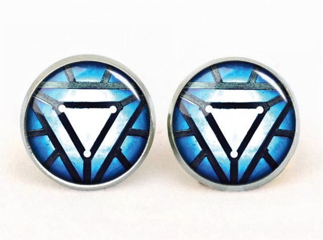 Serce-Reaktor - kolczyki sztyfty - Egginegg