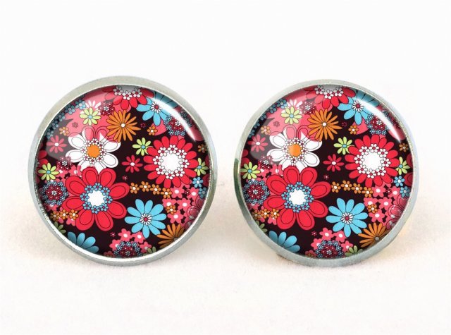 Kwiatuszki - kolczyki sztyfty - Egginegg