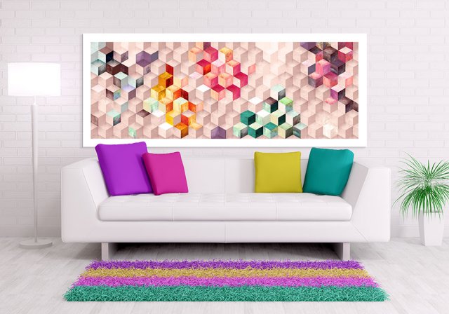 OBRAZ NA PŁÓTNIE 150x60cm ABSTRAKCJAI 02-72