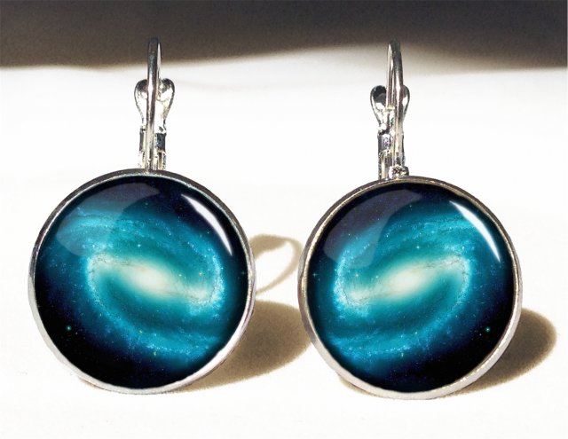 Nebula - duże kolczyki wiszące - Egginegg