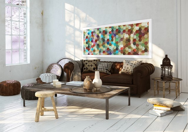 OBRAZ NA PŁÓTNIE 150x60cm ABSTRAKCJAI 02-90