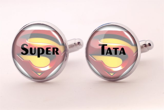 Super Tata - spinki do mankietów - Egginegg