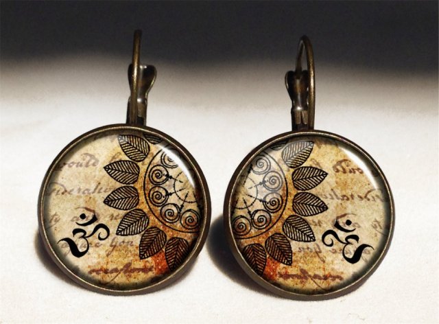 Mantra - duże kolczyki wiszące - Egginegg