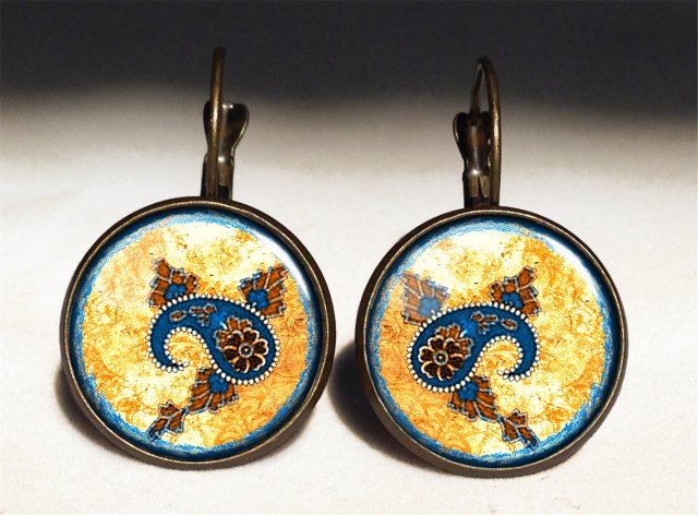 Orient - duże kolczyki wiszące - Egginegg