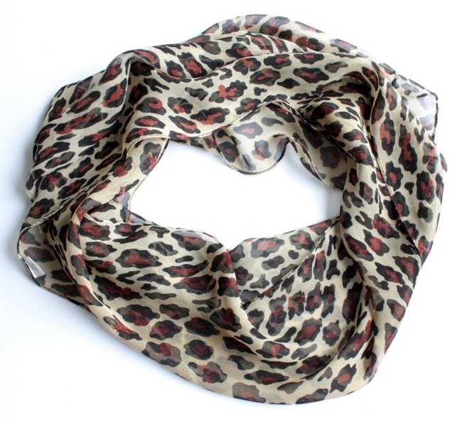 Szal vintage panterka zwierzęcy wzór