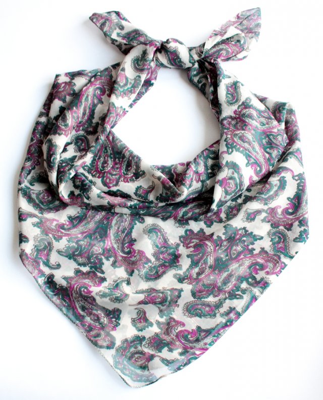 Paisley duża chusta vintage
