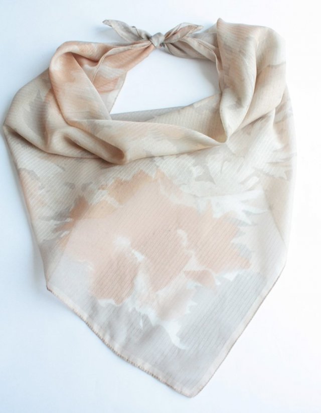 chusta vintage Retro kwiaty