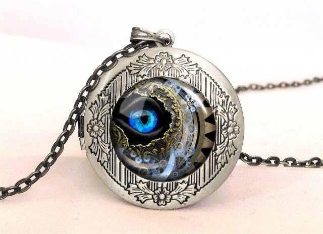 Steampunk - sekretnik z łańcuszkiem - Egginegg