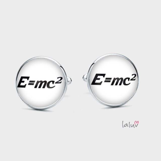 Spinki do mankietów E=MC2