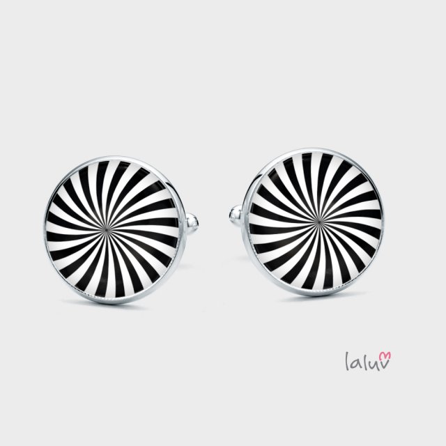 Spinki do mankietów ZEBRA