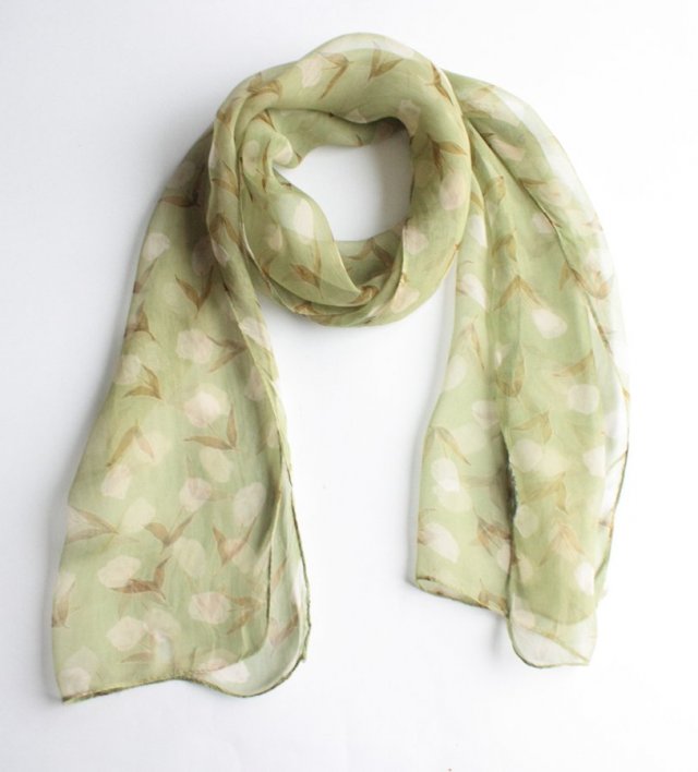 Zwiewny subtelny szal vintage