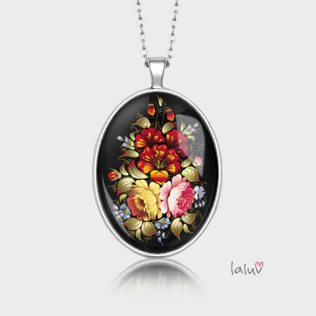 Medalion owalny KWIECISTY