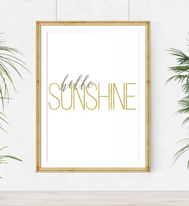 plakat hello SUNSHINE..A3