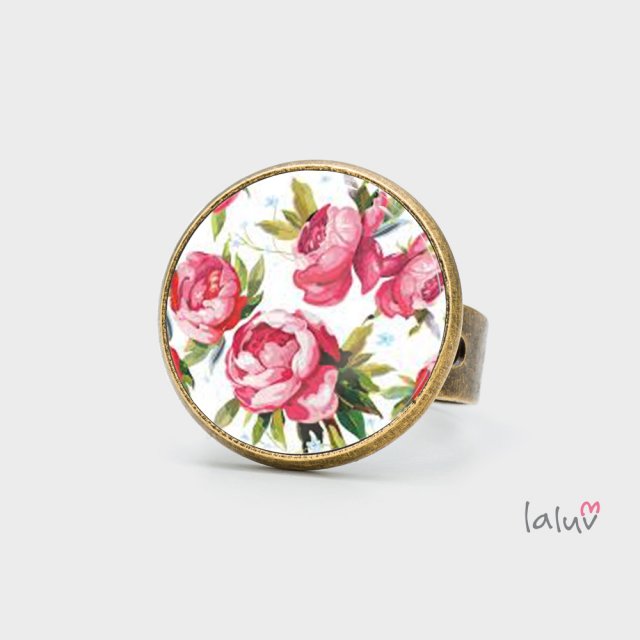 Pierścionek PIWONIE