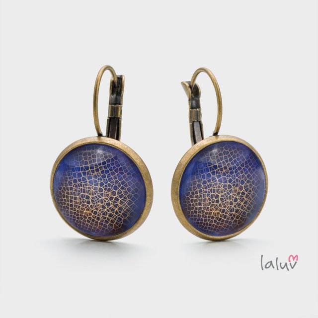 Kolczyki wiszące BLUE SPHERE