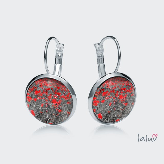 Kolczyki wiszące POLE MAKOWE