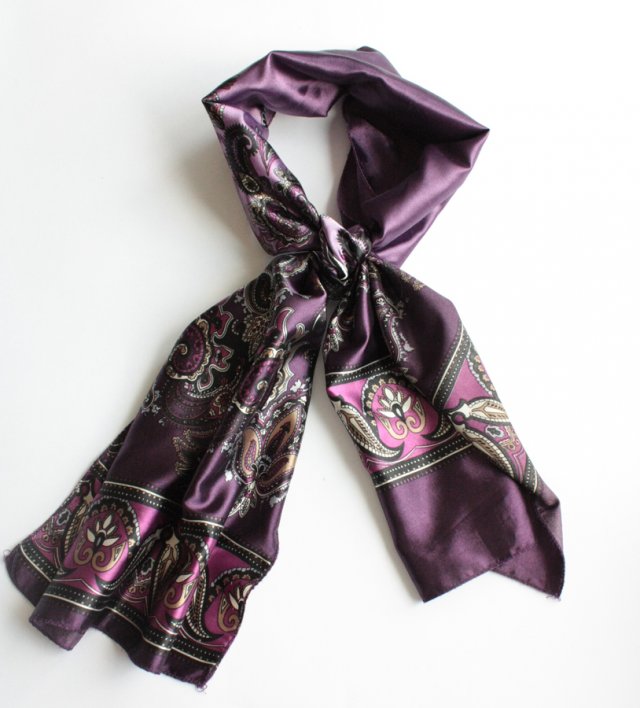 Szal vintage Elegancja w orientalnym stylu