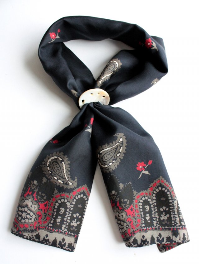 Paisley jedwabny szal