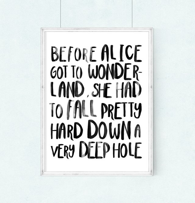 PLAKAT–Before Alice got to Wonderland...A3