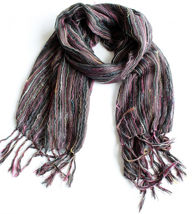 szal vintage Luźno tkany