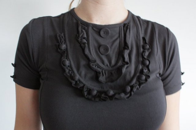 Antracytowa sukienka vintage