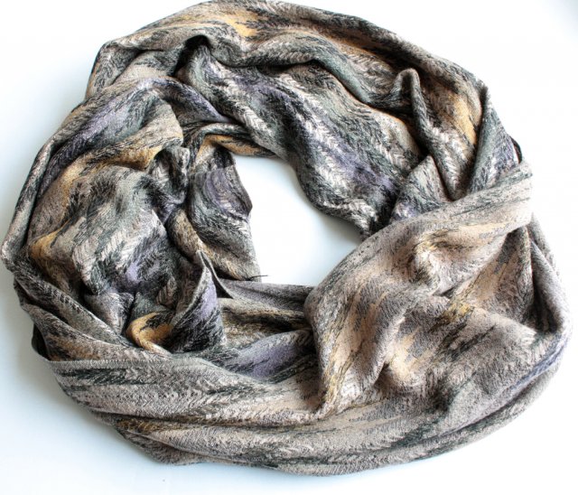 Miękki szal vintage wzory