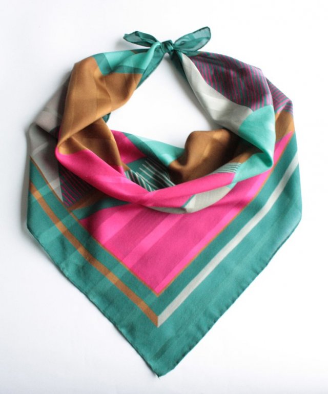 chusta vintage piękne barwy