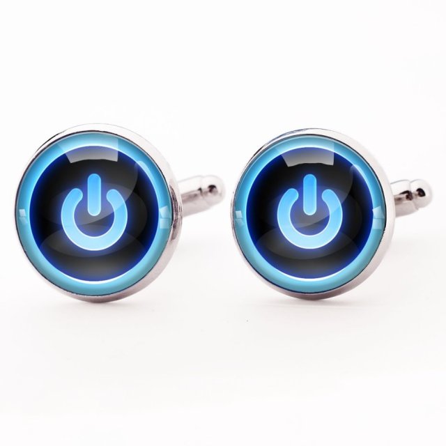 Power button 0319 - spinki do mankietów - Egginegg