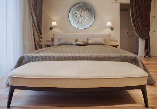 Szklana okrągła patera talerz  SREBRO 54 cm