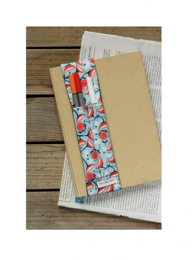 Piórnik na notes, kalendarz - Motyw roślinny