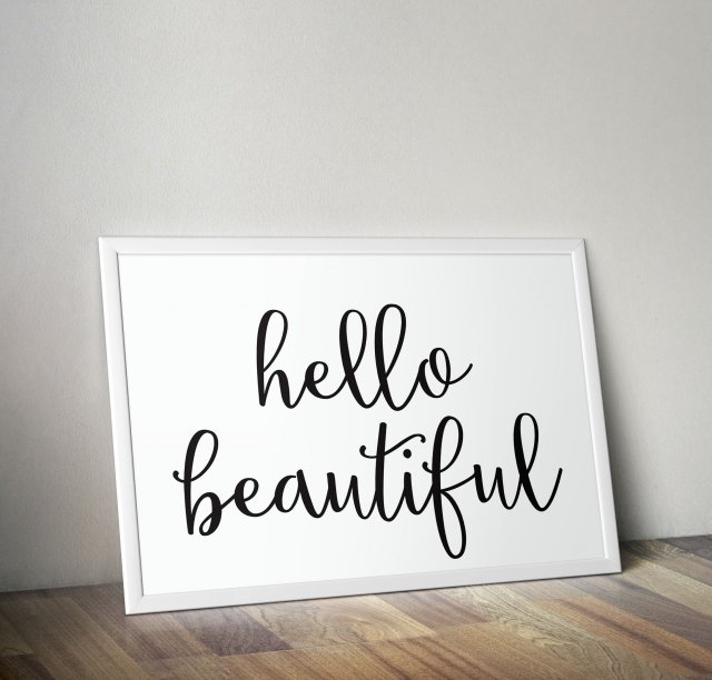 Plakat Hello Beautifull