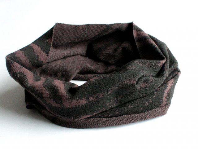 wzorzysty komin vintage szal