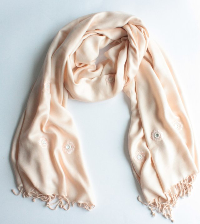 Haftowany szal vintage