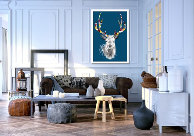 OBRAZ NA PŁÓTNIE 70x100cm  SKANDYNAWSKI 02-101