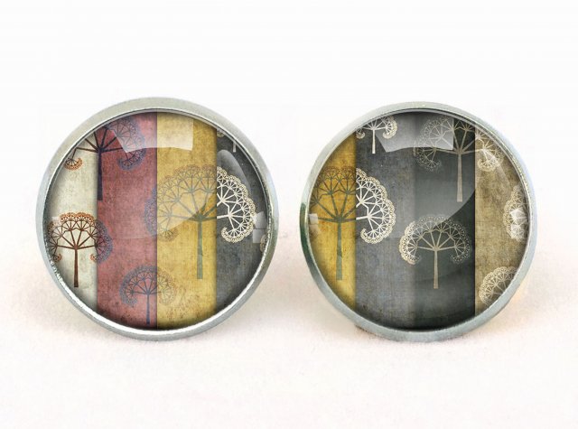 Dmuchawiec 0742 - kolczyki sztyfty - Egginegg