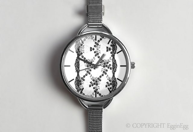 Koronka 0873 - zegarek z dużą tarczką - Egginegg