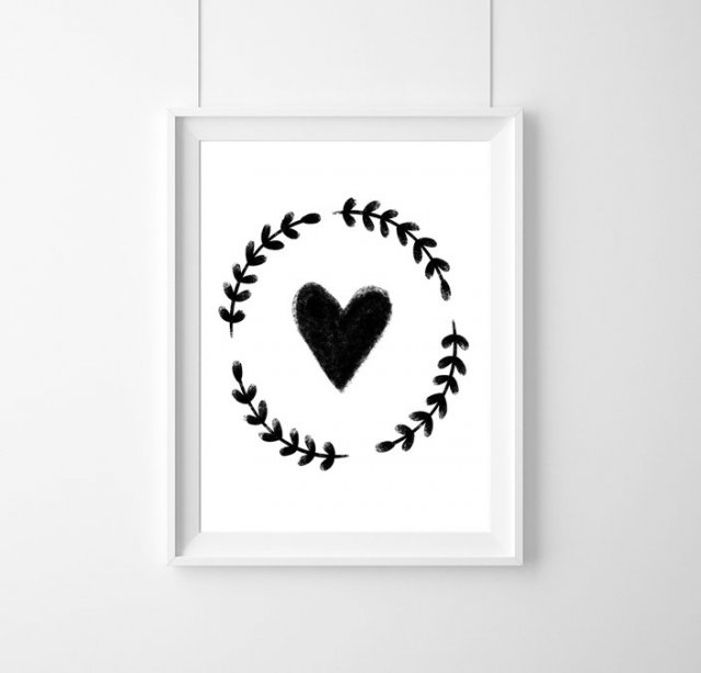 PLAKAT HEART & PLANTS | A3