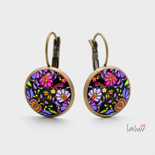 Kolczyki wiszące FLOWER POWER