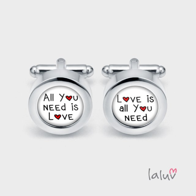 Ślubne spinki do mankietów ALL YOU NEED