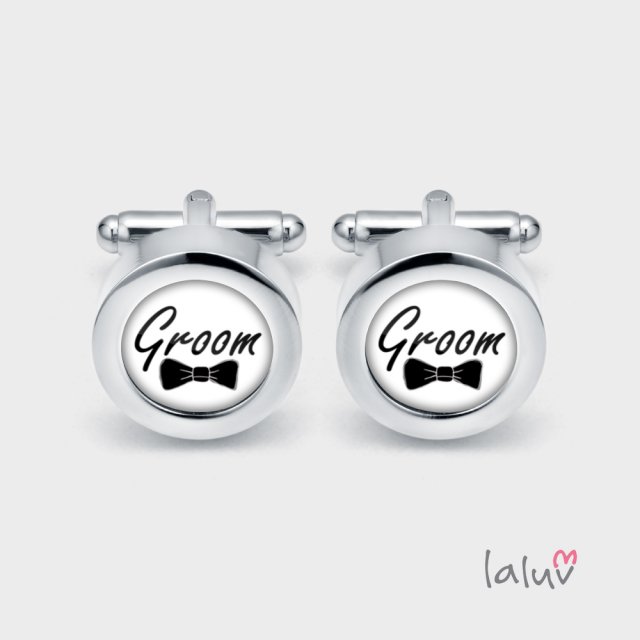 Ślubne spinki do mankietów GROOM