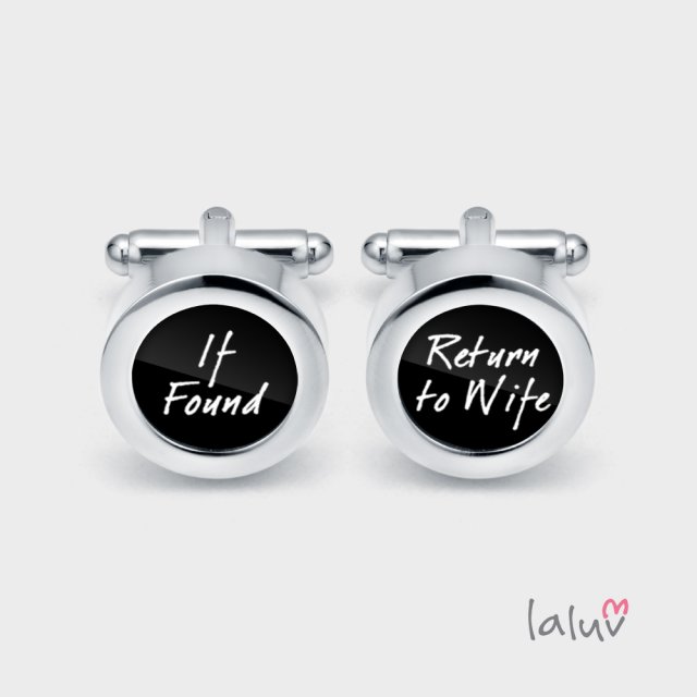 Ślubne spinki do mankietów RETURN TO WIFE