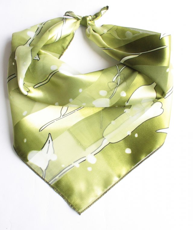 chusta vintage Świeża zieleń