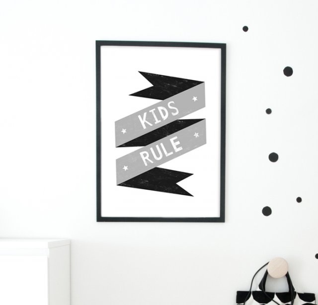 PLAKAT "PLAKAT KIDS RULE " A3