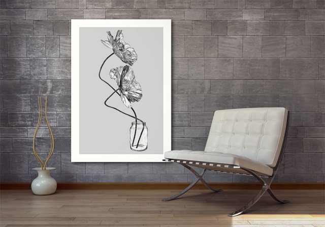 OBRAZ NA PŁÓTNIE 70x100cm KWIATY
