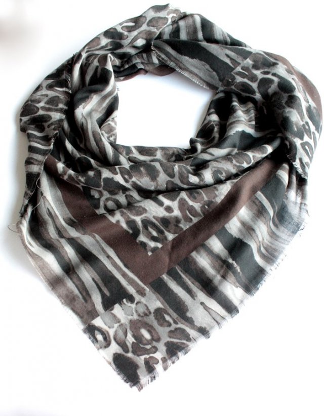 Art of the Scarf duża chusta vintage