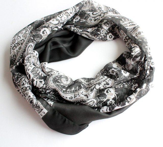 Szal vintage wzory paisley