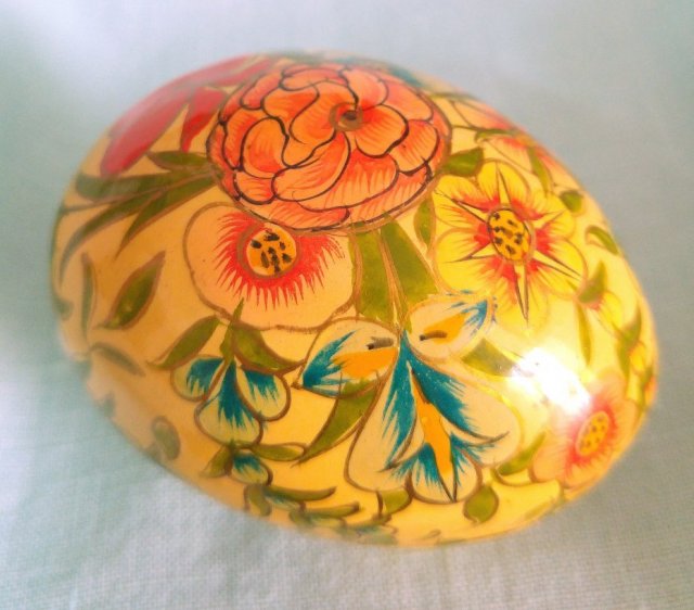 ❀ڿڰۣ❀ Papier-mâché ❀ڿڰۣ❀ Hipnotyzujące wzory i kolory ❀ڿڰۣ❀ Puzdro jajo. Ręcznie wykonane i malowane