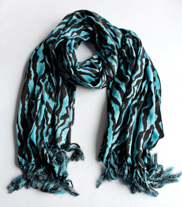 Szal vintage animal print zwierzęcy wzór